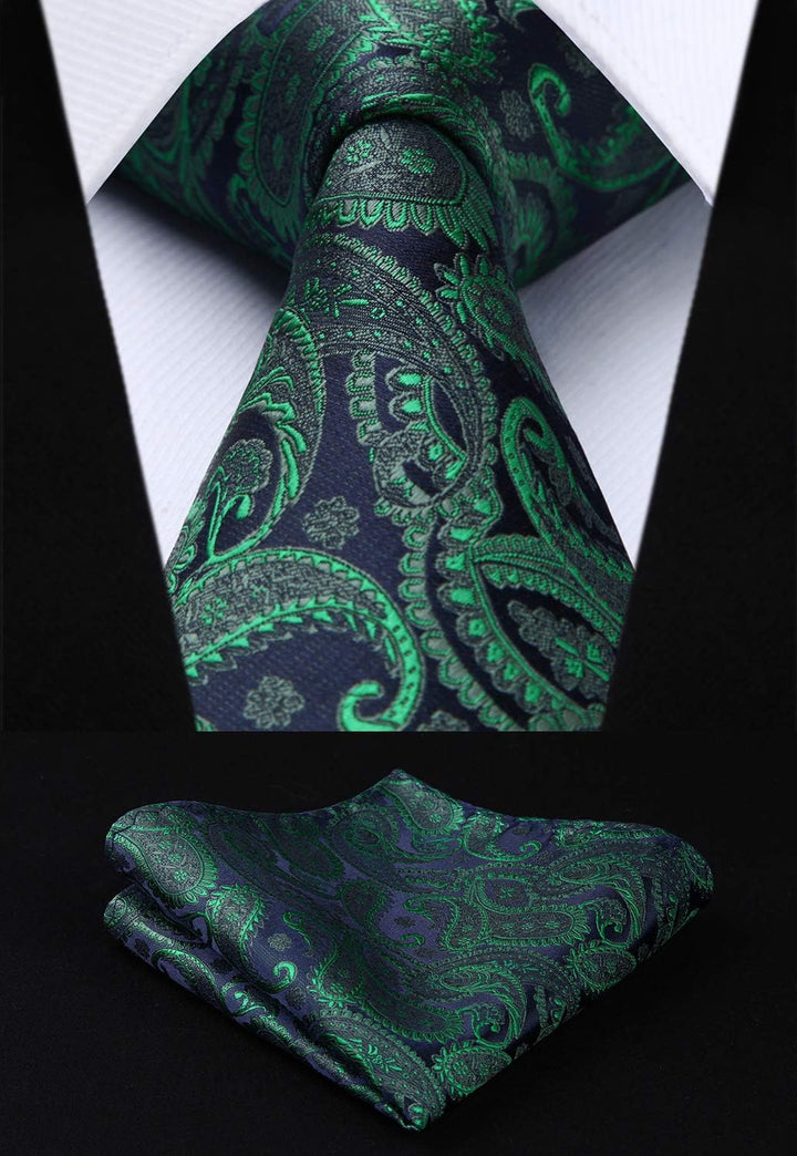 HISDERN Herren FLoral Hochzeit Weste Krawatte Einstecktuch Taschentuch Jacquard Weste Anzug Set S Gr
