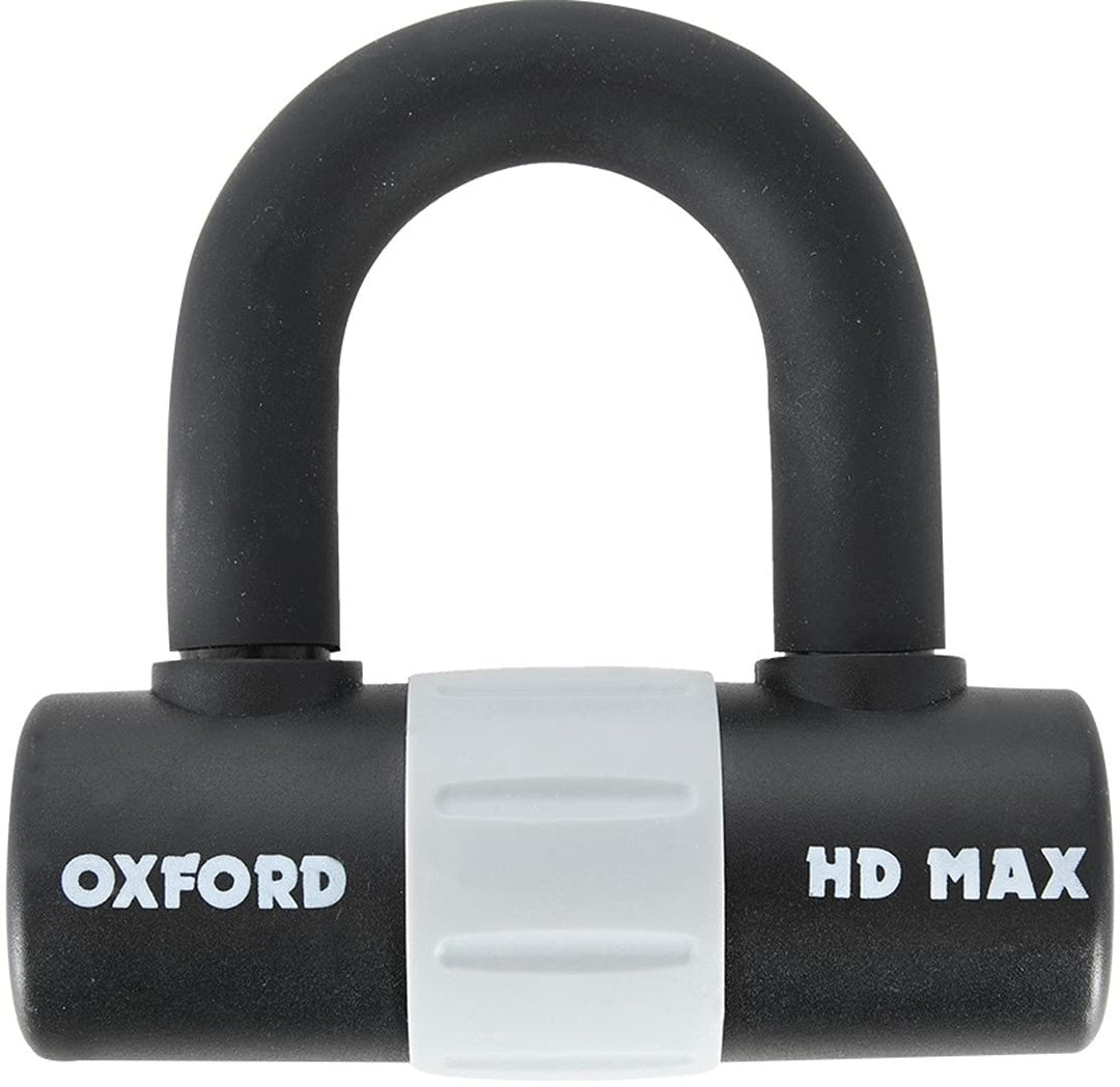 Oxford HD Max Schwarz Hochsicherheit Motorrad Stahl Scheibenschloss LK310, Schwarz