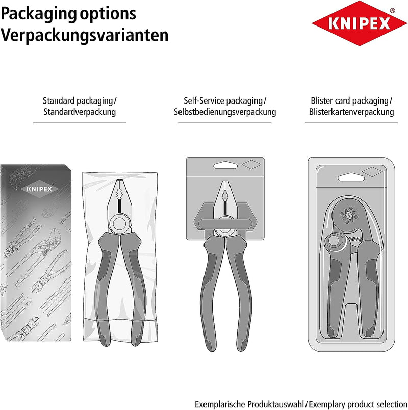 KNIPEX Cobra QuickSet, Wasserpumpenzange | Rohrzange, Chrom-Vanadium, atramentiert, 250 mm, 87 21 25