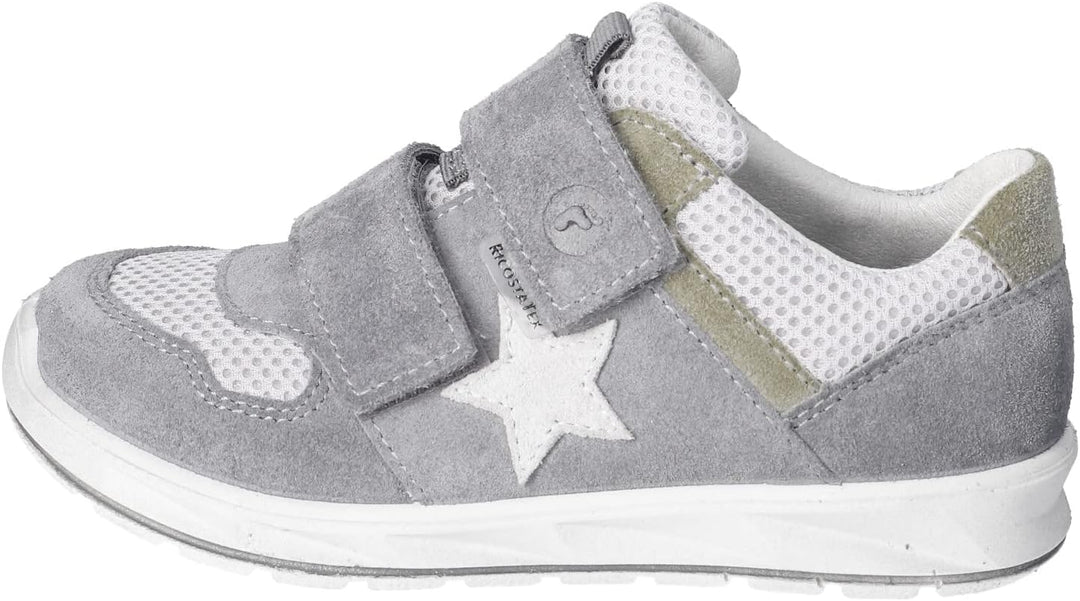 RICOSTA Jungen Low-Top Sneaker LOUI,Kinder Halbschuhe,WMS:Mittel, TEX 32 EU Grau 450, 32 EU Grau 450