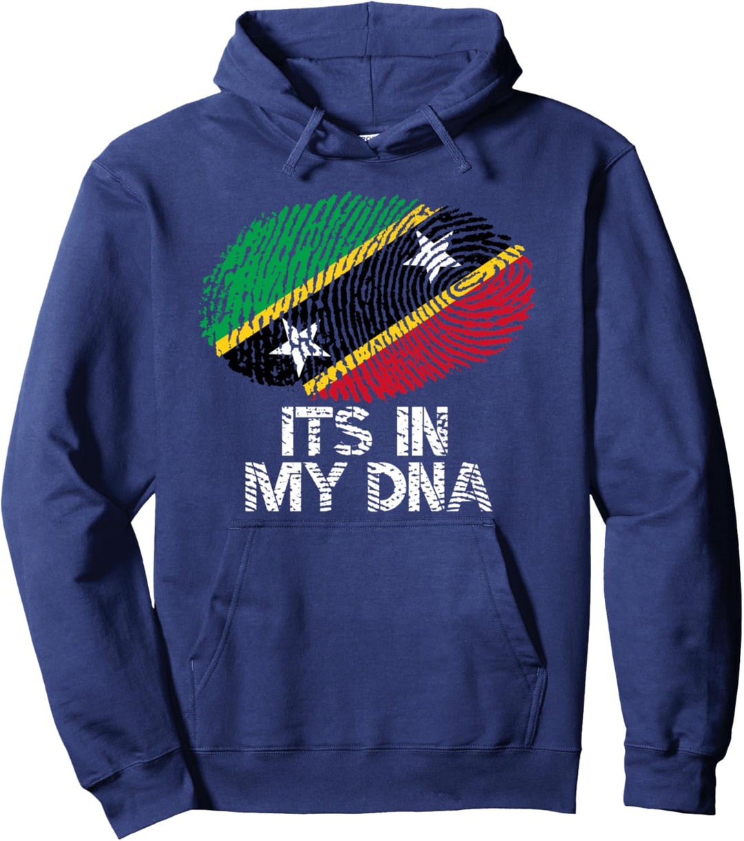Es ist in meiner DNA der Fingerabdruck der Flagge von St Pullover Hoodie