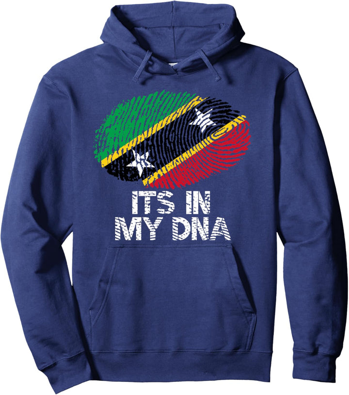 Es ist in meiner DNA der Fingerabdruck der Flagge von St Pullover Hoodie