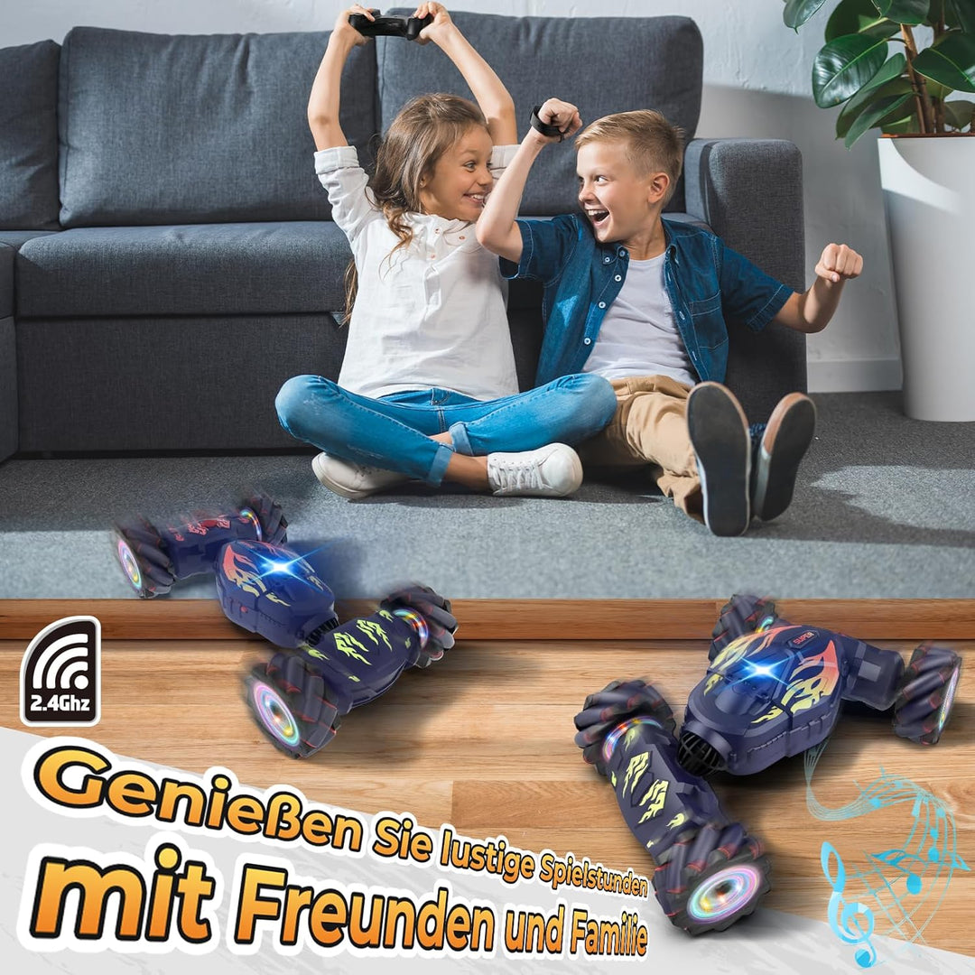 Pristar Ferngesteuertes Auto ab 6 7 8 9 10 Jahre 1:14 Stunt Auto Drift 4WD 2,4 GHz 360 Drehung Ferng