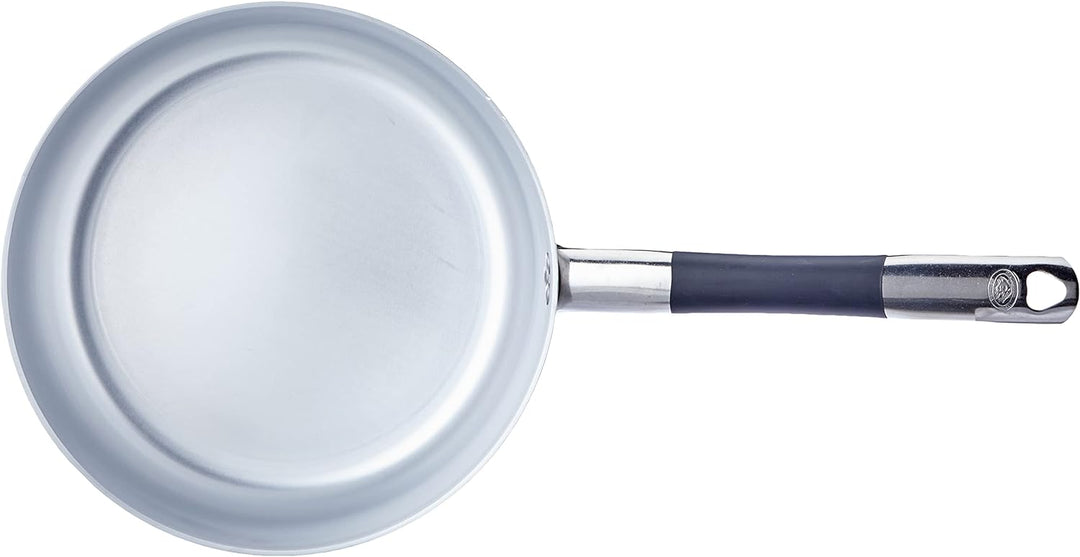 Pentole Agnelli Linie Aluminium Induktion Topf, Induktionsboden mit 1 Griff Cool hoch 28 cm Silber/s