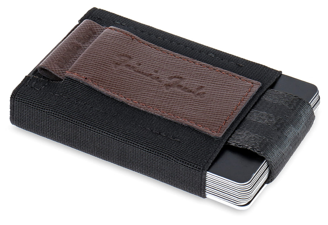 Jaimie Jacobs Nano Boy Mini Wallet, Mini Geldbörse aus Textil, Kleiner Geldbeutel, Slim Wallet mit Z