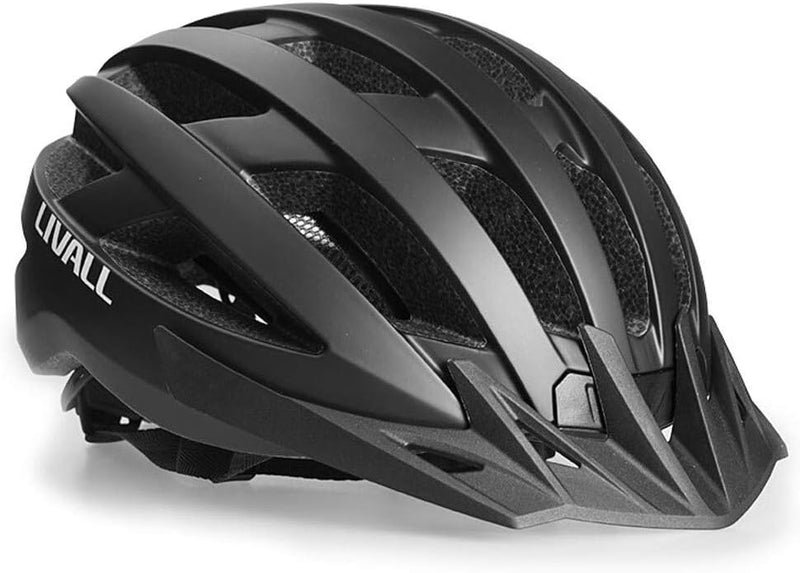 Livall Unisex – Erwachsene 32001037 MT1 MTB-Helm Schwarz Konfektionsgroesse=L Kopfumfang=58-62cm, Ma