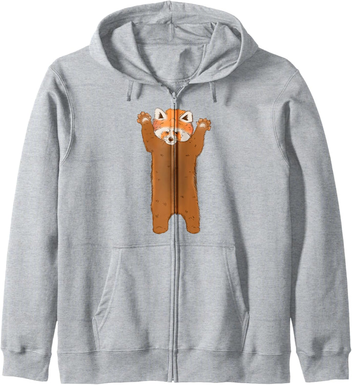 Roter Panda stehender Bär Kapuzenjacke