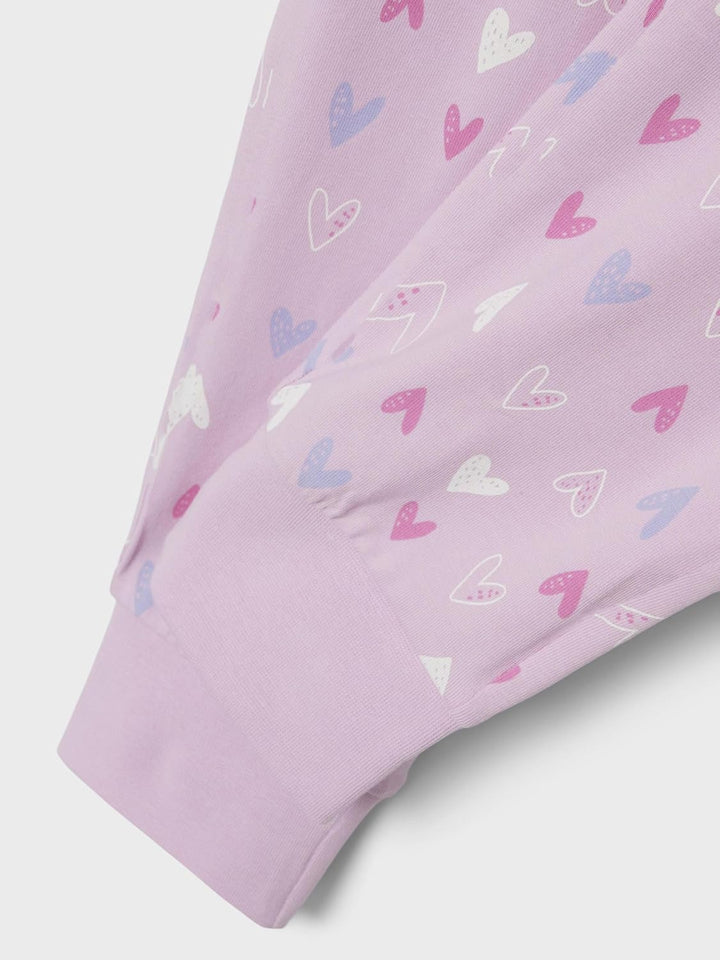 NAME IT Mädchen Nkfnightset Pink Hearts Noos, 86-92