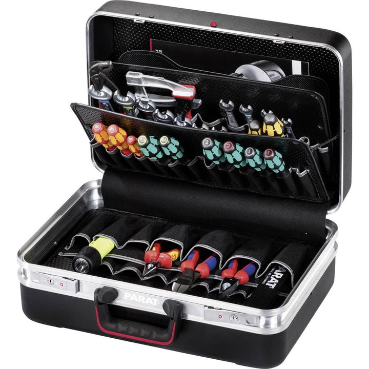 Parat Werkzeugkiste / Werkzeugbox CLASSIC Plus TSA Lock (Werkzeugkoffer, Dokumentenfach und Schloss,