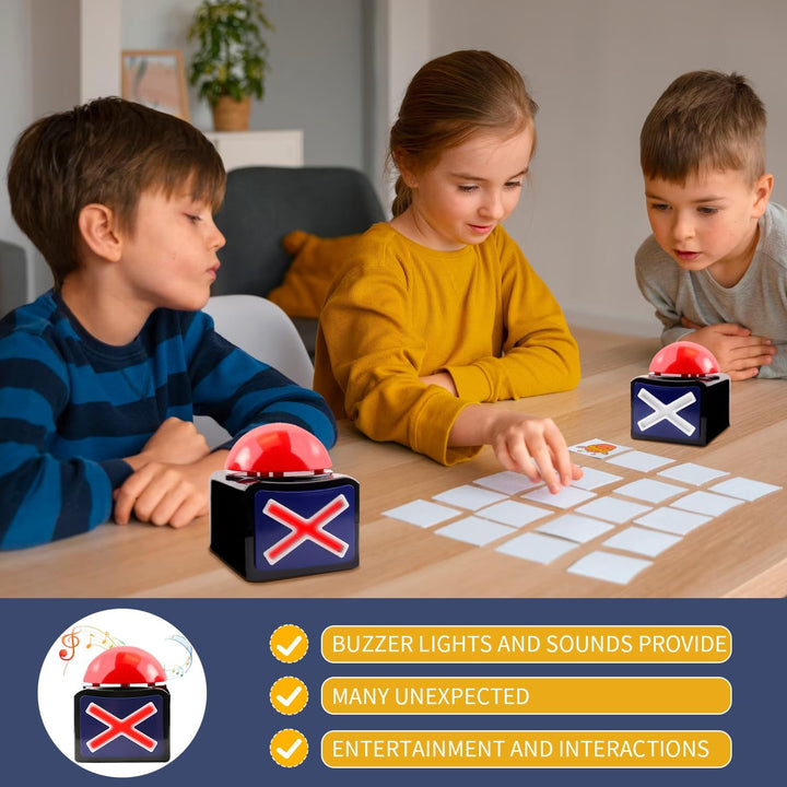 Spiel Antwort Buzzer mit Licht und Ton Trivia Quiz Got Talent Buzzer pro Game Show,Leuchtender und k
