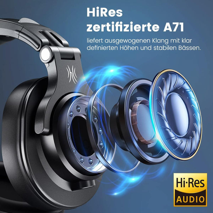 OneOdio Kopfhörer Over Ear, DJ Kopfhörer mit Kabel, Professionell Geschlossener Studio HiFi Kopfhöre