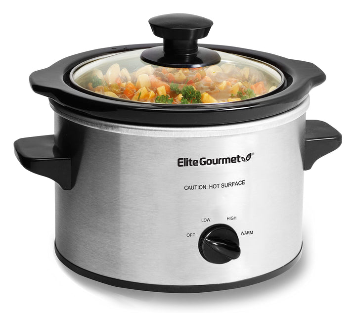Elite Gourmet MST-250XS# Elektrischer Keramik-Schongarer mit einstellbarer Temperatur, für Vorspeise