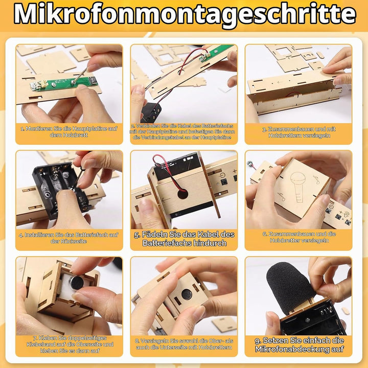 DIY Bluetooth Lautsprecher und Mikrofon Set, Elektronik Bausatz, Bluetooth Lautsprecher Bausatz, Hol