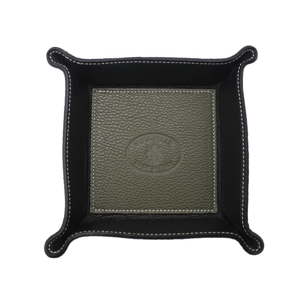 FrasiBags Taschenleerer aus echtem Leder - Quadratisches Ledertablett Organizer, Praktische Aufbewah