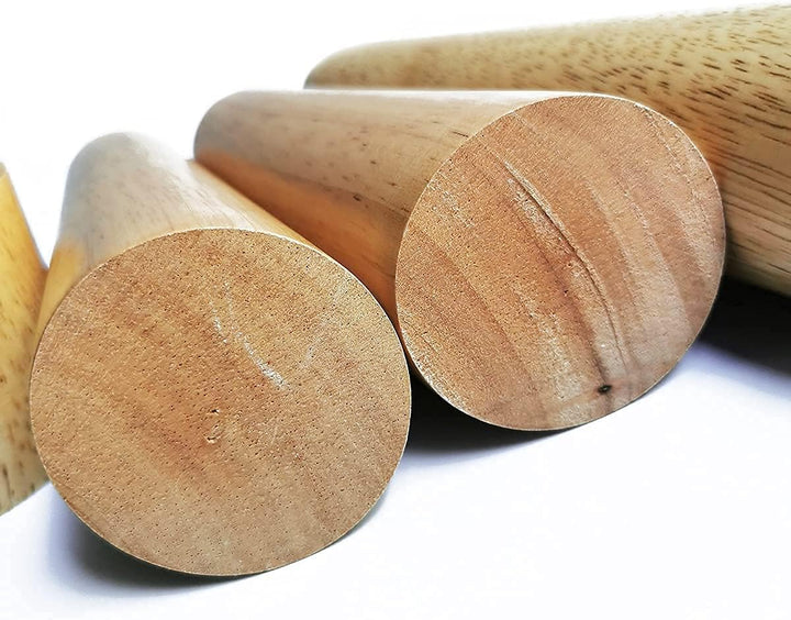 Qrity Möbelfuss Holz, 4 Stück 40cm Holzfüsse Möbelfüsse Sofafüsse mit Montageplatten & Schrauben für