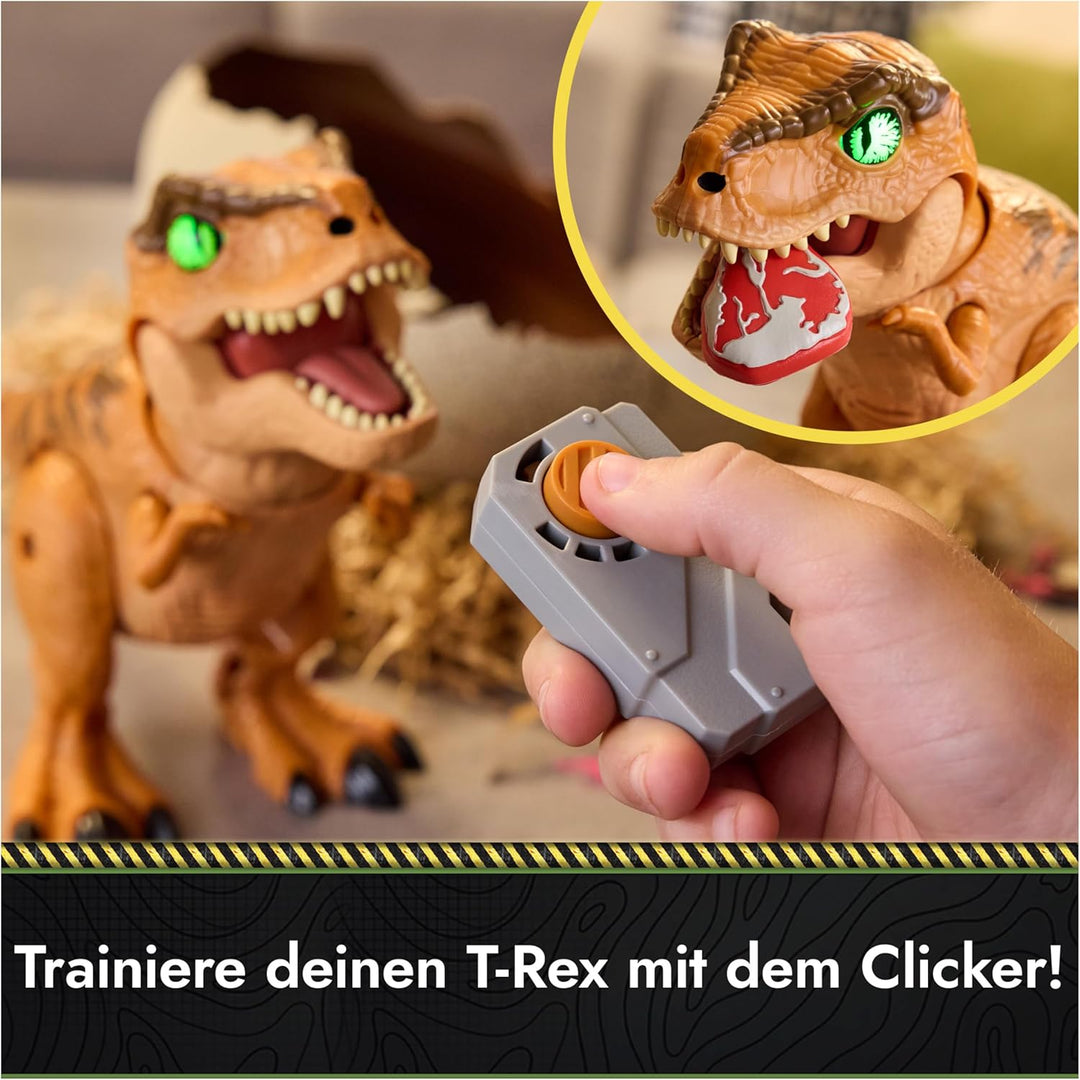 Primal Hatch, Jurassic World, Interaktiver T-Rex im Ei, 100+ Soundeffekte und Reaktionen, Spielzeug