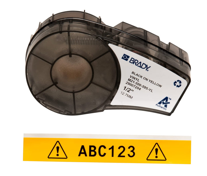 Brady Vinyl-Etiketten für Etikettendrucker M211 & M210 - Vinyl-Klebe-Druckeretiketten - Industrieeti