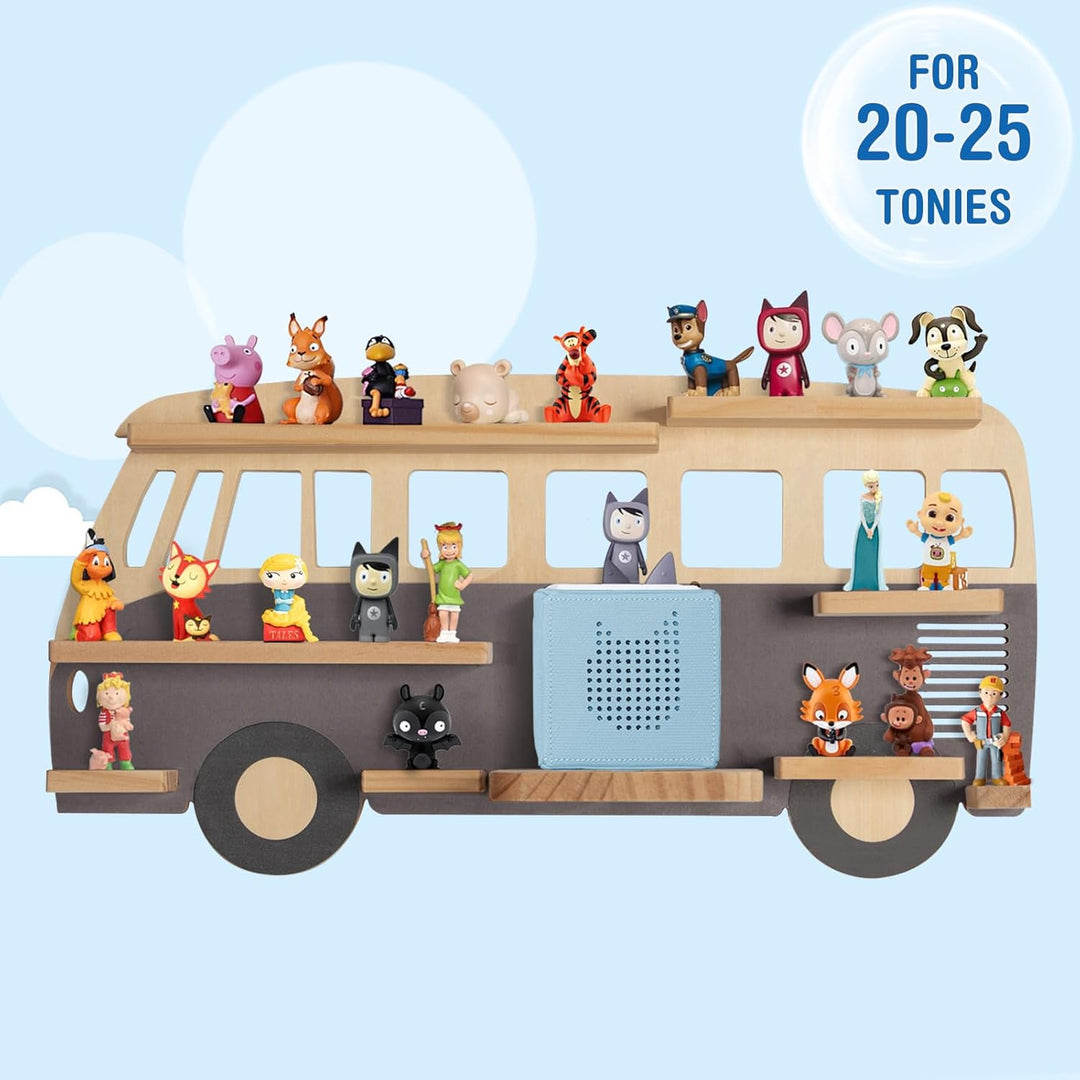 Todeco Tonie-Regal für Toniebox Hörfiguren, Magnetische Aufbewahrung für 20-25 Tonie, Perfekte Tonie