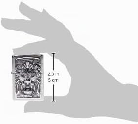 Zippo Art LION-200-Zippo Collection 2019-2005906-59,95 €, Silber, smal