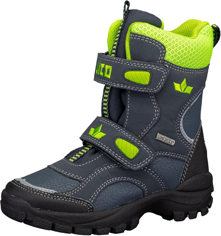 Lico Jungen Samuel V Schneestiefel 30 EU Marine Schwarz Lemon, 30 EU Marine Schwarz Lemon