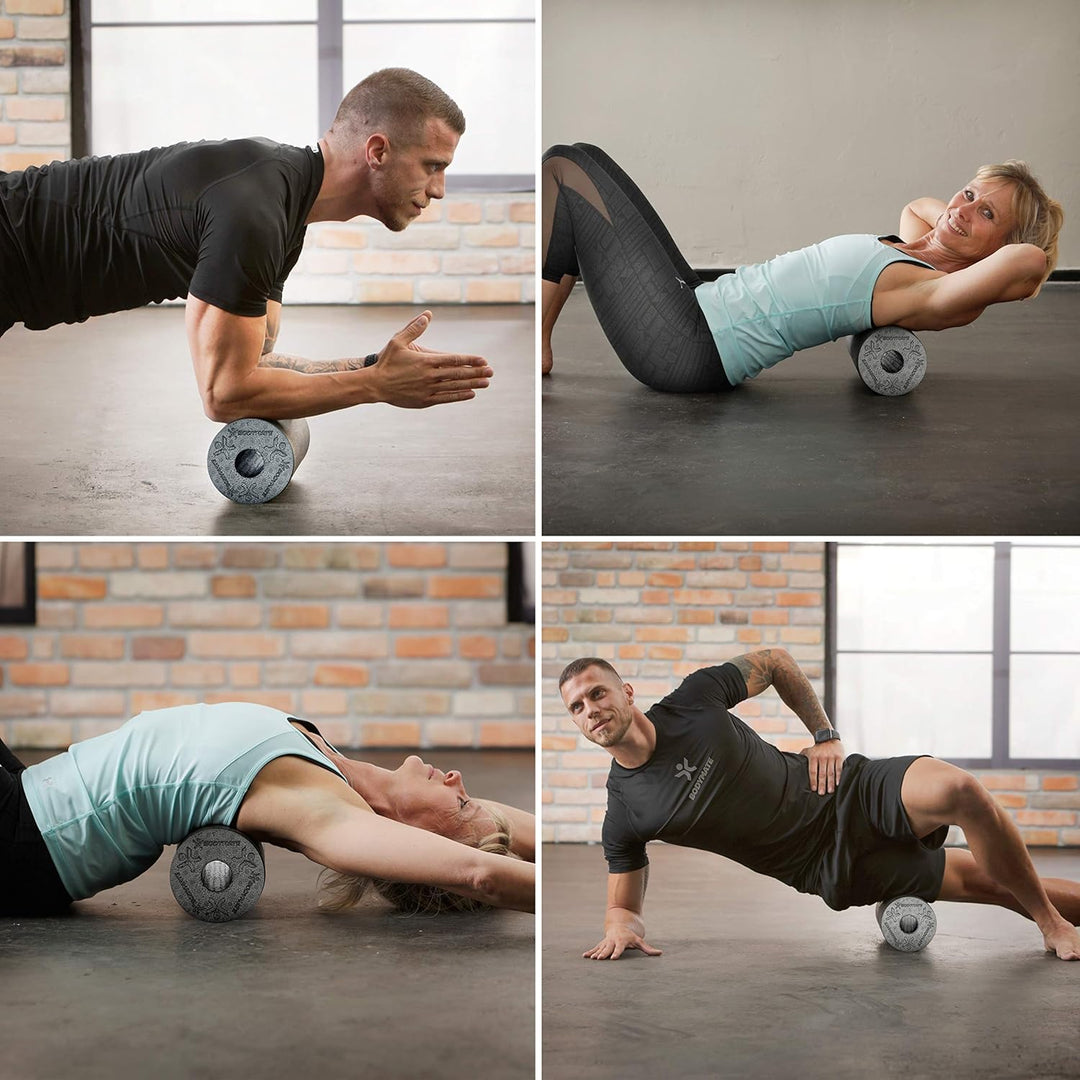 BODYMATE Faszienrolle Standard Mittel-Hart Länge 30 cm Durchmesser 15 cm mit Gratis E-Book - Profess