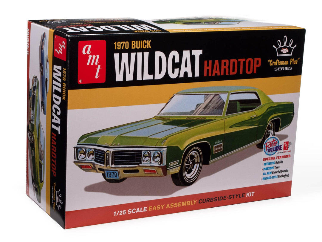 AMT AMT1379/12 1/25 1970er Buick Wildcat Hardtop Modellbausatz, Nicht bemalt