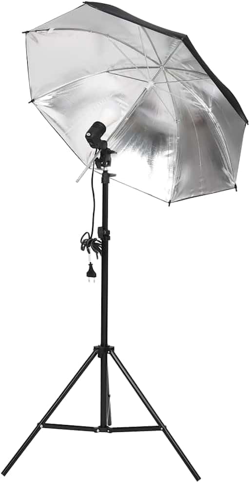 vidaXL Fotostudio-Beleuchtung Set mit Stativen & Schirmen, Studiobeleuchtung Set, Softbox, Studioleu