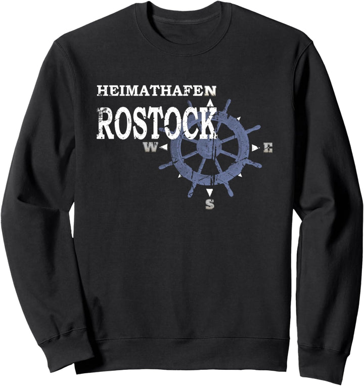 Moin Rostocker Küste Ostsee Heimathafen Rostock Sweatshirt