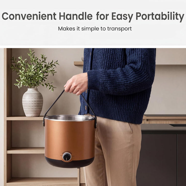 GIANTEX Elektrisches Fondue Set 2L, Fonduetopf Edelstahl 800W | Käsefondue mit 6 farbcodierte Fondue