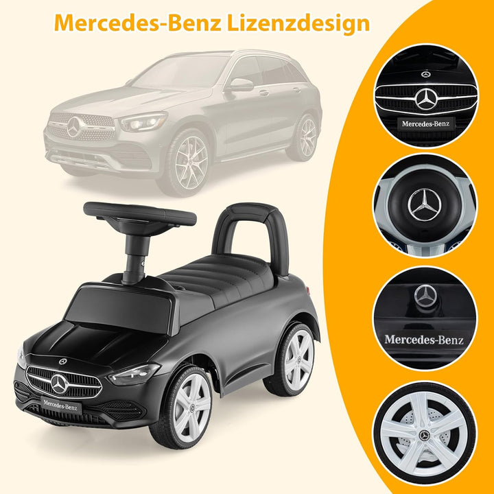 SOARS Kinder Rutschauto, Rutschfahrzeug mit Lenkrad, Sound, Stauraum, Spielzeugauto Jungen & Mädchen