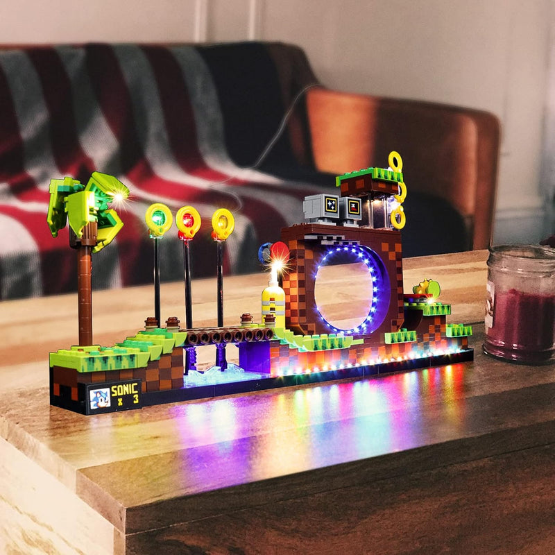 Led Licht Set für Lego Sonic Green Hill Zone 21331 Baukasten (kein Lego-Modell enthalten, nur Lichte