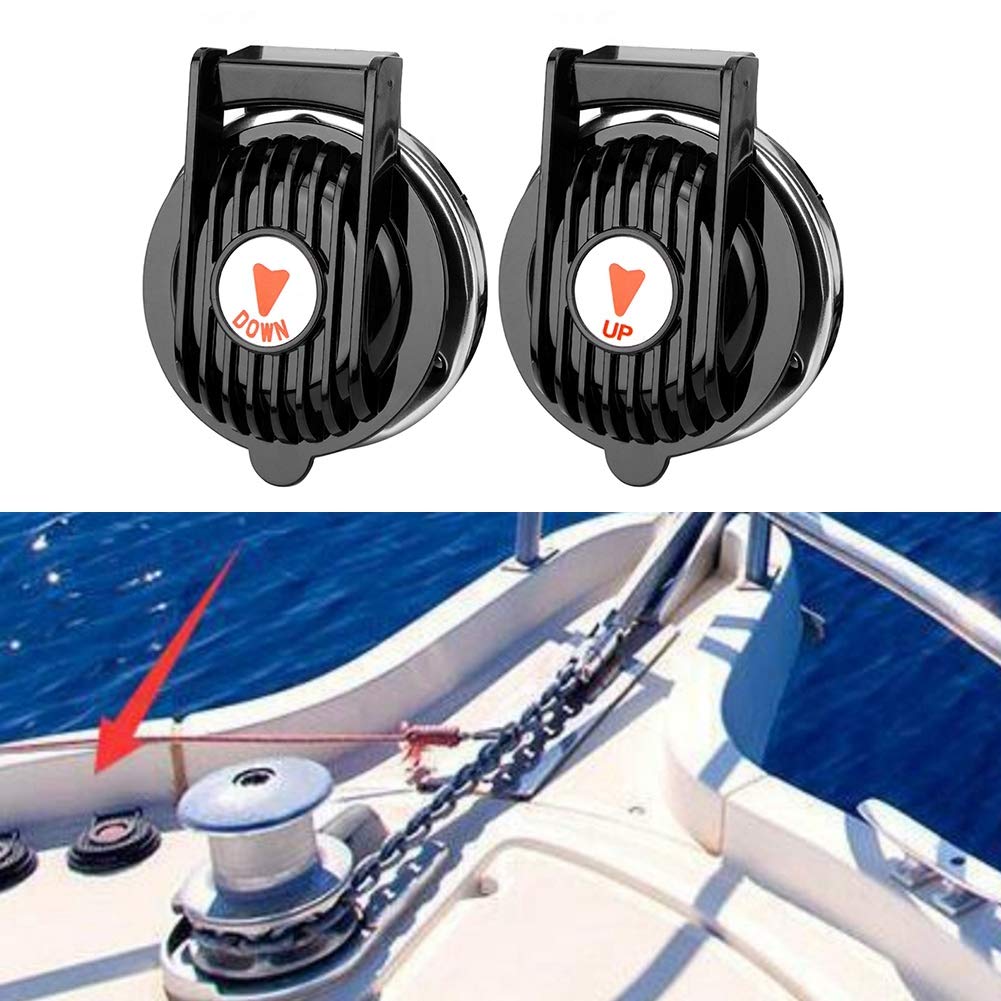 Ankerwinde Fussschalter, ein Paar Marine Universal Ankerwinde Fussschalter Auf und Ab Boot Schiff An