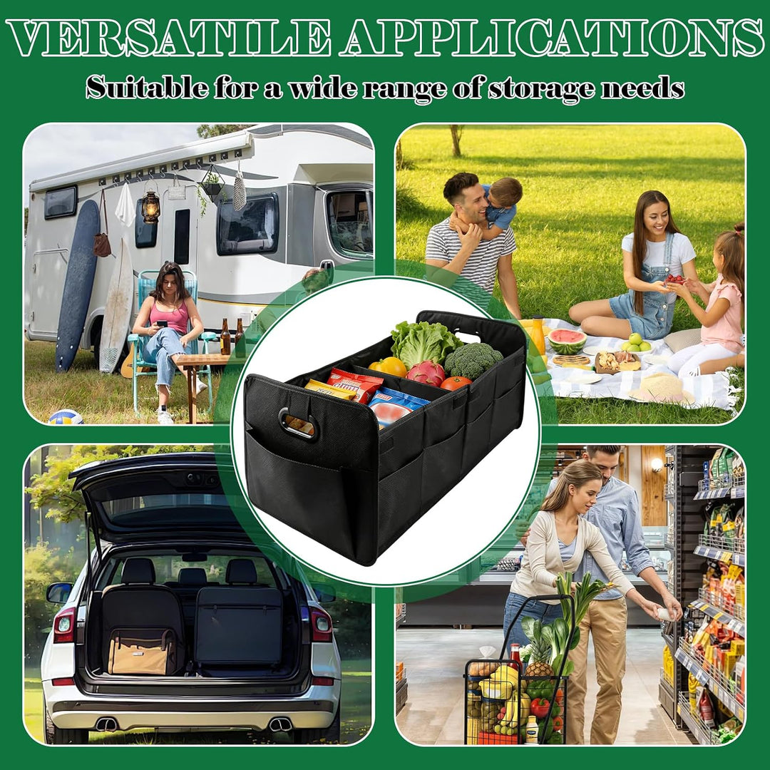 AKOLAFE 2 Stück XL Auto Kofferraum Organizer Faltbar Kofferraumtasche Auto Faltbox 75L Auto Kofferra