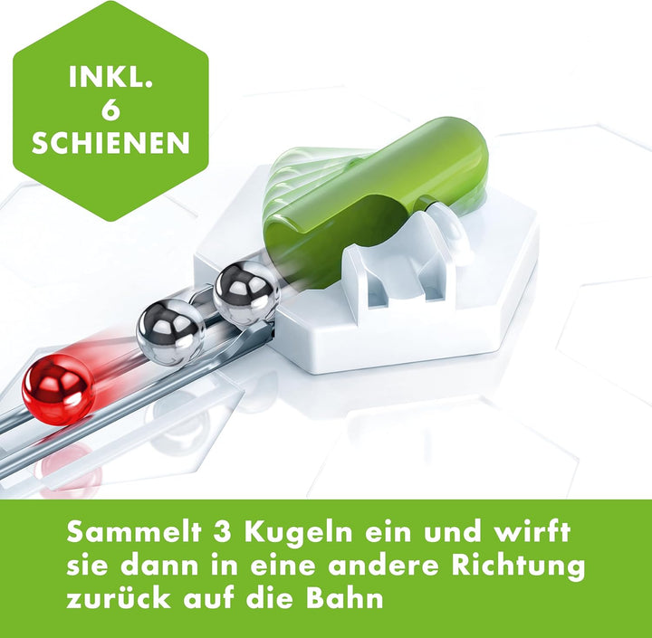 Ravensburger GraviTrax Erweiterung TipTube - Ideales Zubehör für spektakuläre Kugelbahnen, Konstrukt