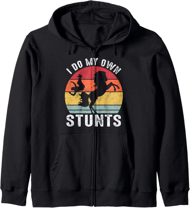 I Do My Own Stunts Pferd, lustiges Pferd Kapuzenjacke
