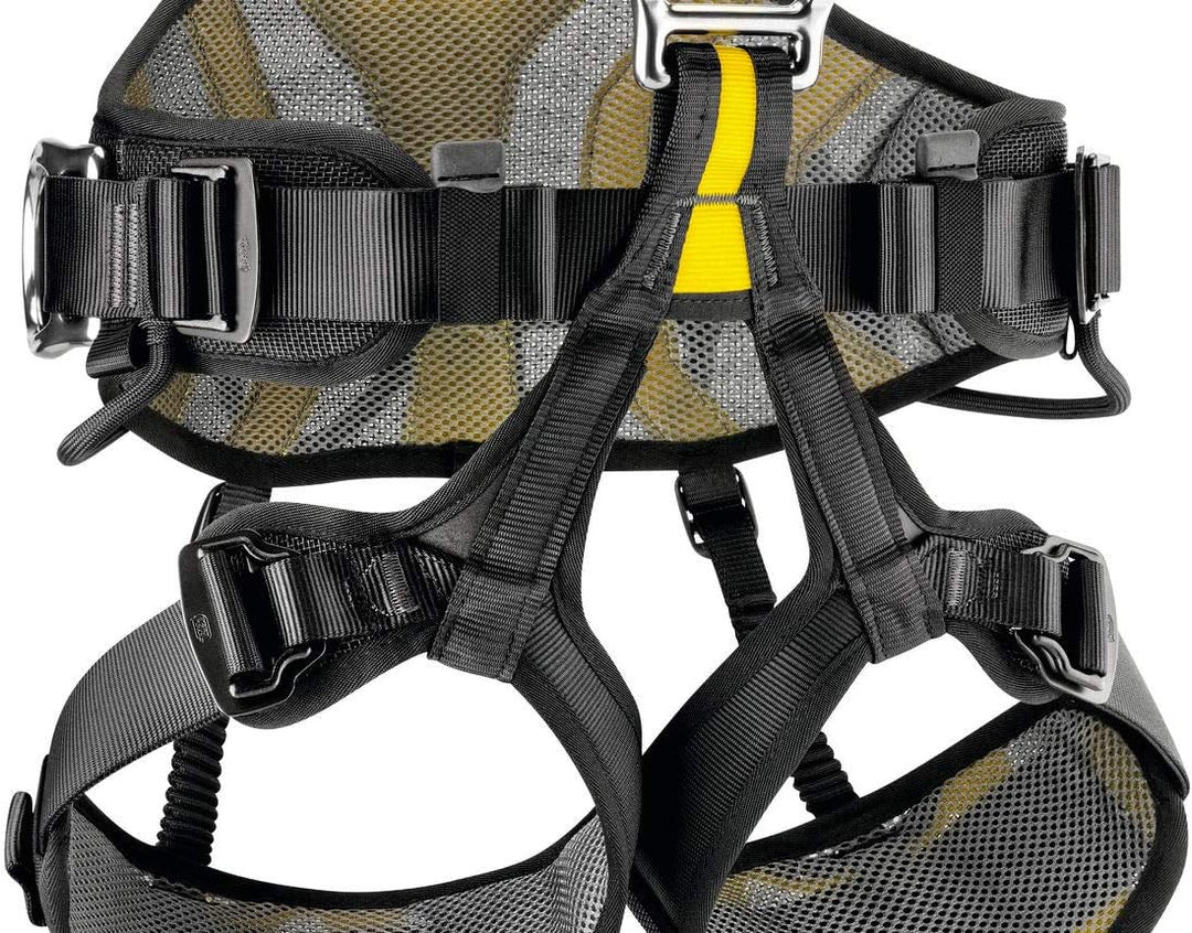 PETZL AVAO SIT FAST 1 Klettergurte, Black/Yellow, 1