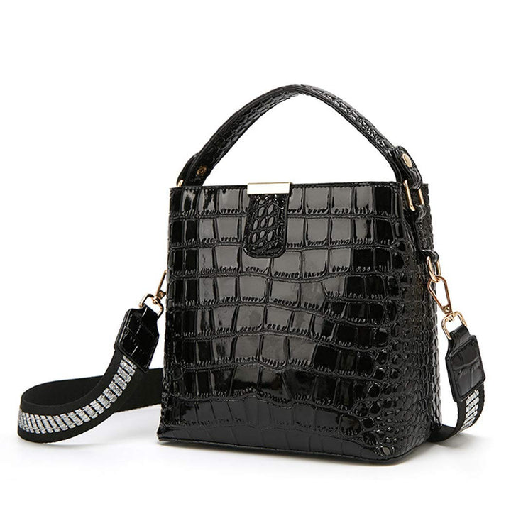 BUKESIYI Damen Tasche Umhängetasche Handtasche Frauen Klein Schultertasche Weekender Lack PU Leder C