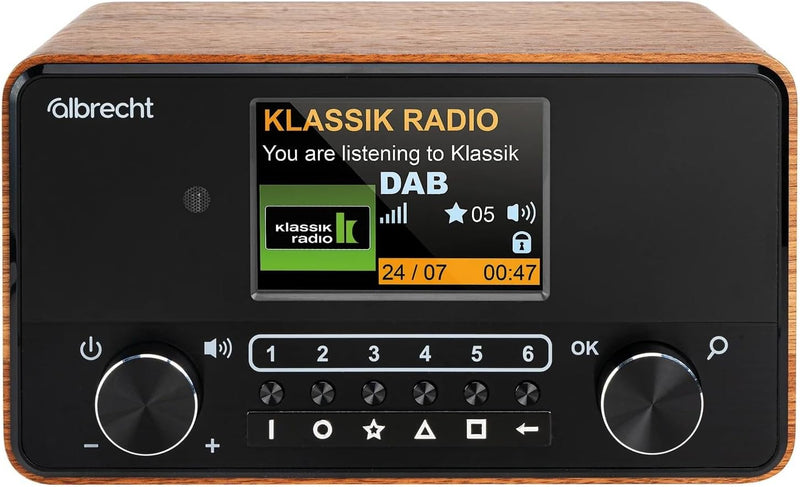 Albrecht DR 866 Seniroren und Blindenradio - mit Sprachausgabe und grossem Display, schwarz, 27866