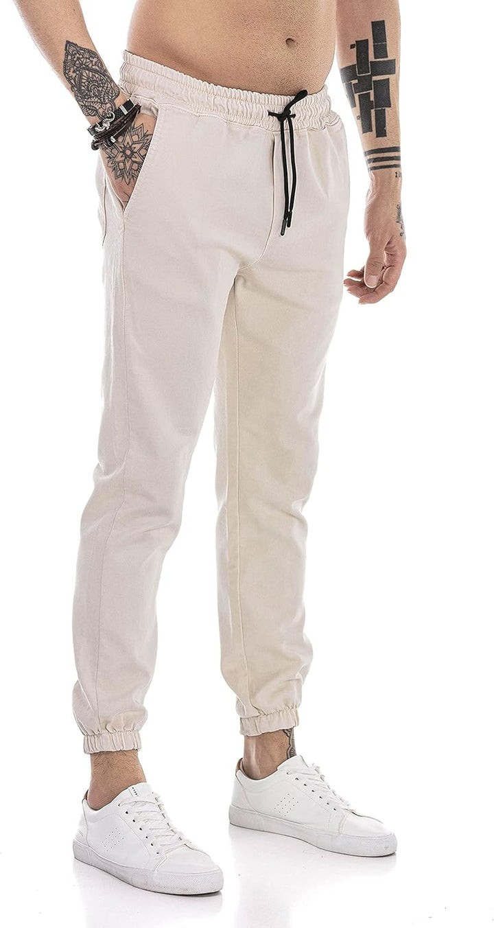 Redbridge Hose für Herren Freizeit-Hose Jogger Pants Chino L Beige, L Beige
