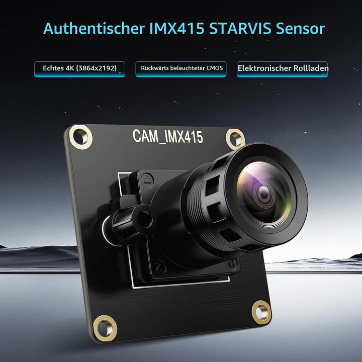 InnoMaker 4K 8MP Kamera-Modul für Raspberry Pi, Original STARVIS IMX415 Sensor 3864x2192@30FPS, 99°