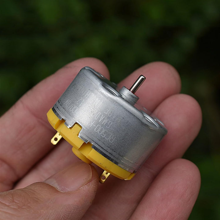RC500-KN/13500 Micro 500 Motor DC 6V-12V 5400RPM Mini 32mm Durchmesser Rundmotor 1Stk