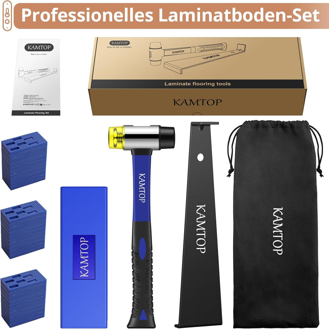 Kamtop 63 tlg.Verlegeset Parkett Nivelliersystem Laminat Parkett Holzfussboden Installations Set Lam