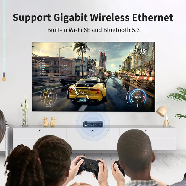 Mavsloly Mini PC mit Core i9-11900H, 32G RAM, 1T SSD Desktop Computer, 4K, 1x HDMI, 1x VGA Dual Disp