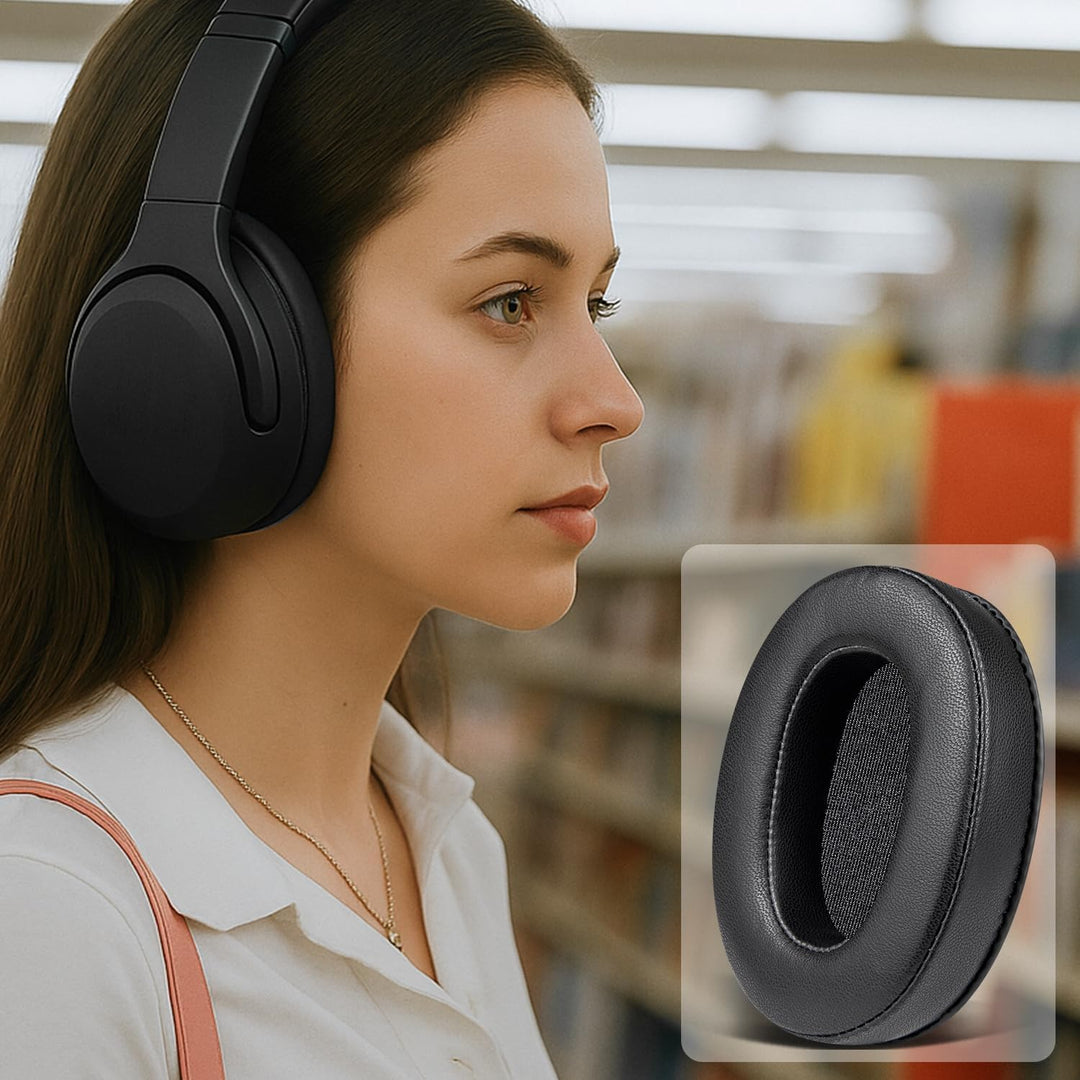 SOULWIT Lammfell Ersatz Ohrpolster für Sony WH-XB900N/WH-CH710N/WH-CH720N/WH-RF400/MDR-RF895RK Kopfh