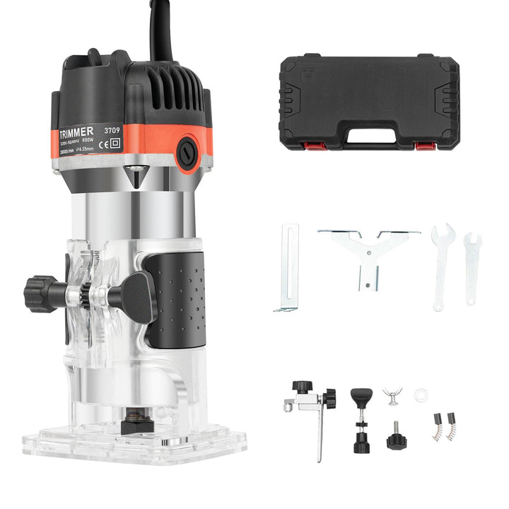 Elektrische Oberfräse Kantenfräse Holz Wood Fräsmaschine 800W - Oberfräse Professional Trimmen Einha