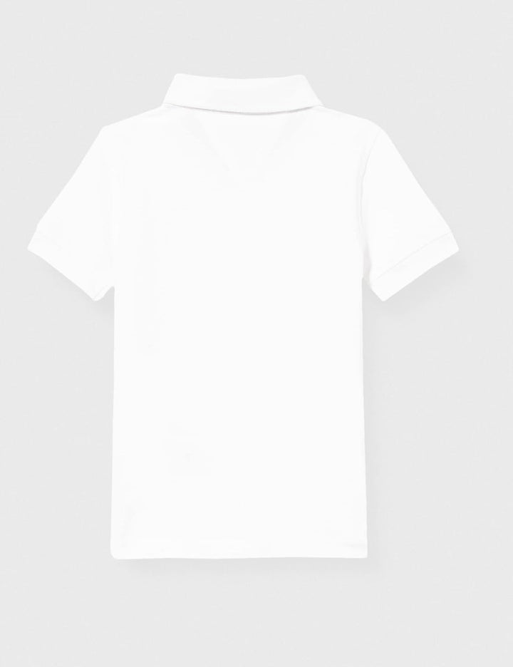 Tommy Hilfiger Jungen Poloshirt Kurzarm aus Bio-Baumwolle 110 Bright White, 110 Bright White