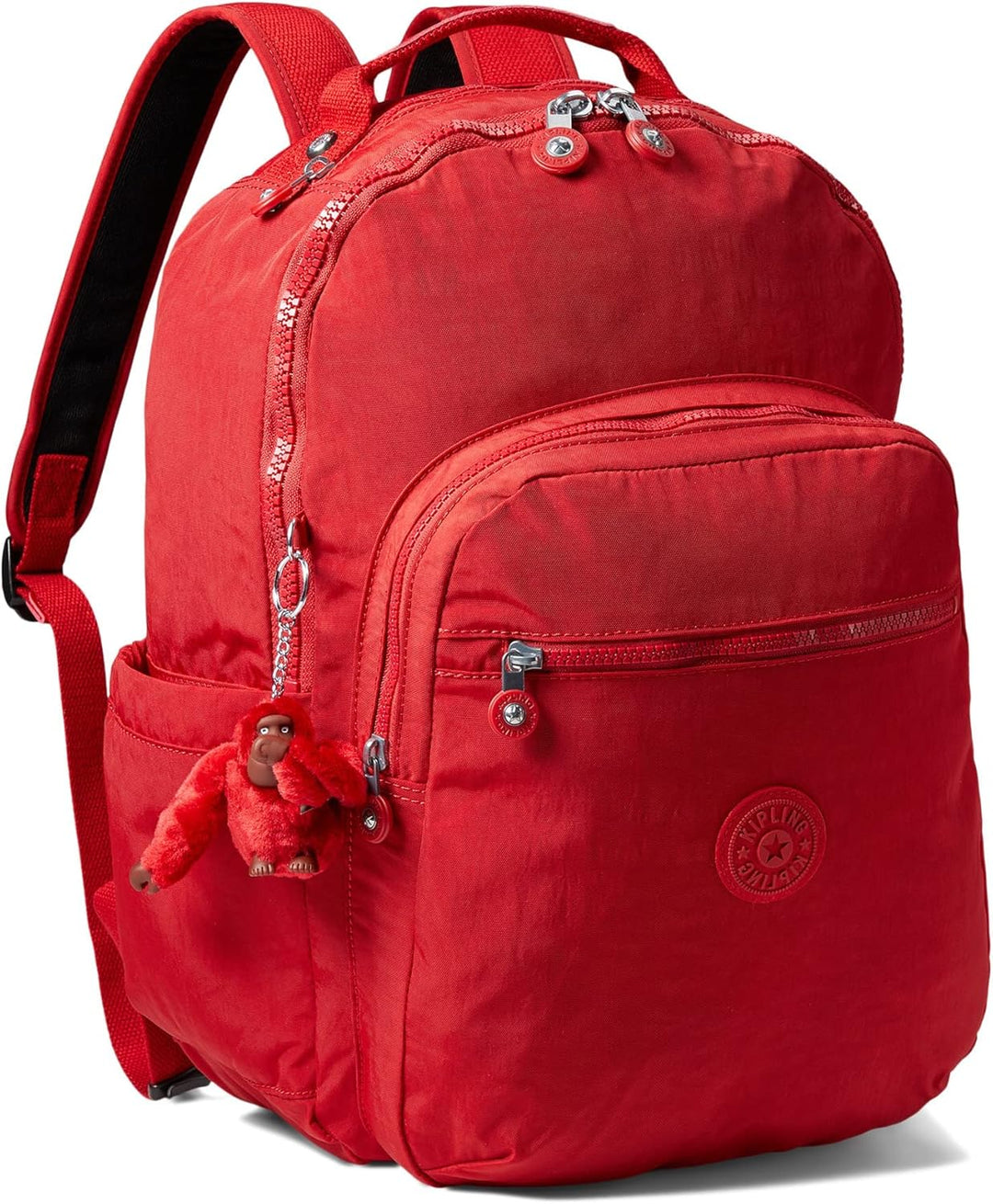 Kipling SEOUL Grosser Rucksack 12.75" L x 17.25" H x 9" D Cherry Tonal2, 12.75" L x 17.25" H x 9" D