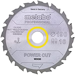 Metabo 628292000 PowerCutProf 165x20 14FZ/FA 10°