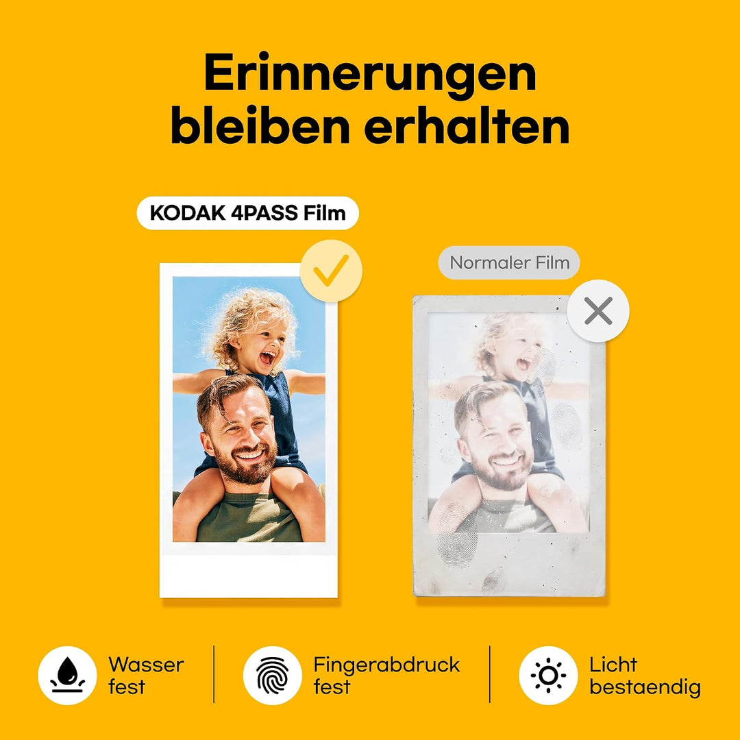 Kodak Mini Shot 2 Retro 4PASS Sofortbildkamera und Tragbarer Fotodrucker 2-in-1, 5,3×8,6 Centimeter