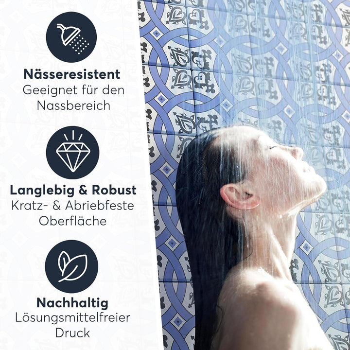 CREATISTO Mosaik-Fliesen Fliesensticker Fliesenfolie - Aufkleber Folie für Fliesen I Klebefliesen De